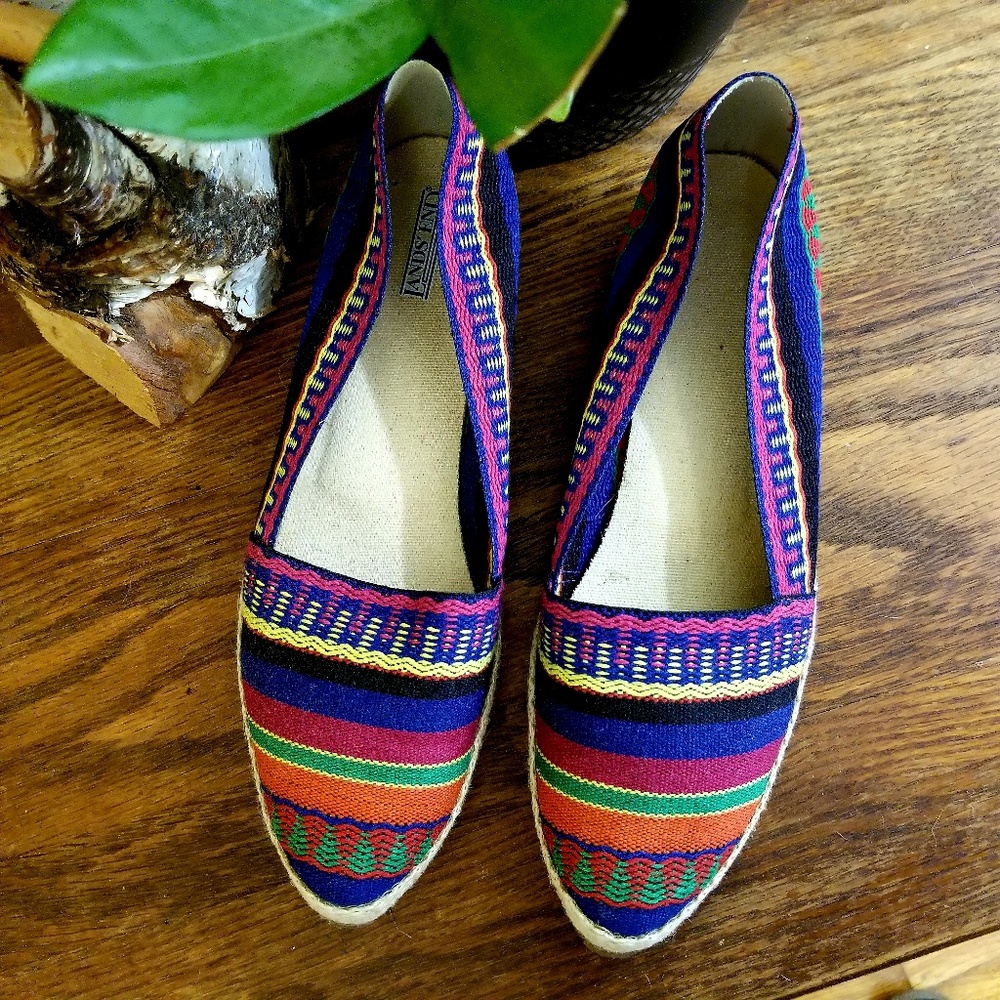 Woven Land's End flats